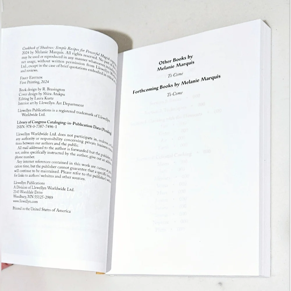 Cookbook of Shadows: Simple Recipes for Powerful Magick BOGO